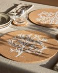 Max cork placemats with coral design
