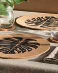 Max cork placemats with monstera design