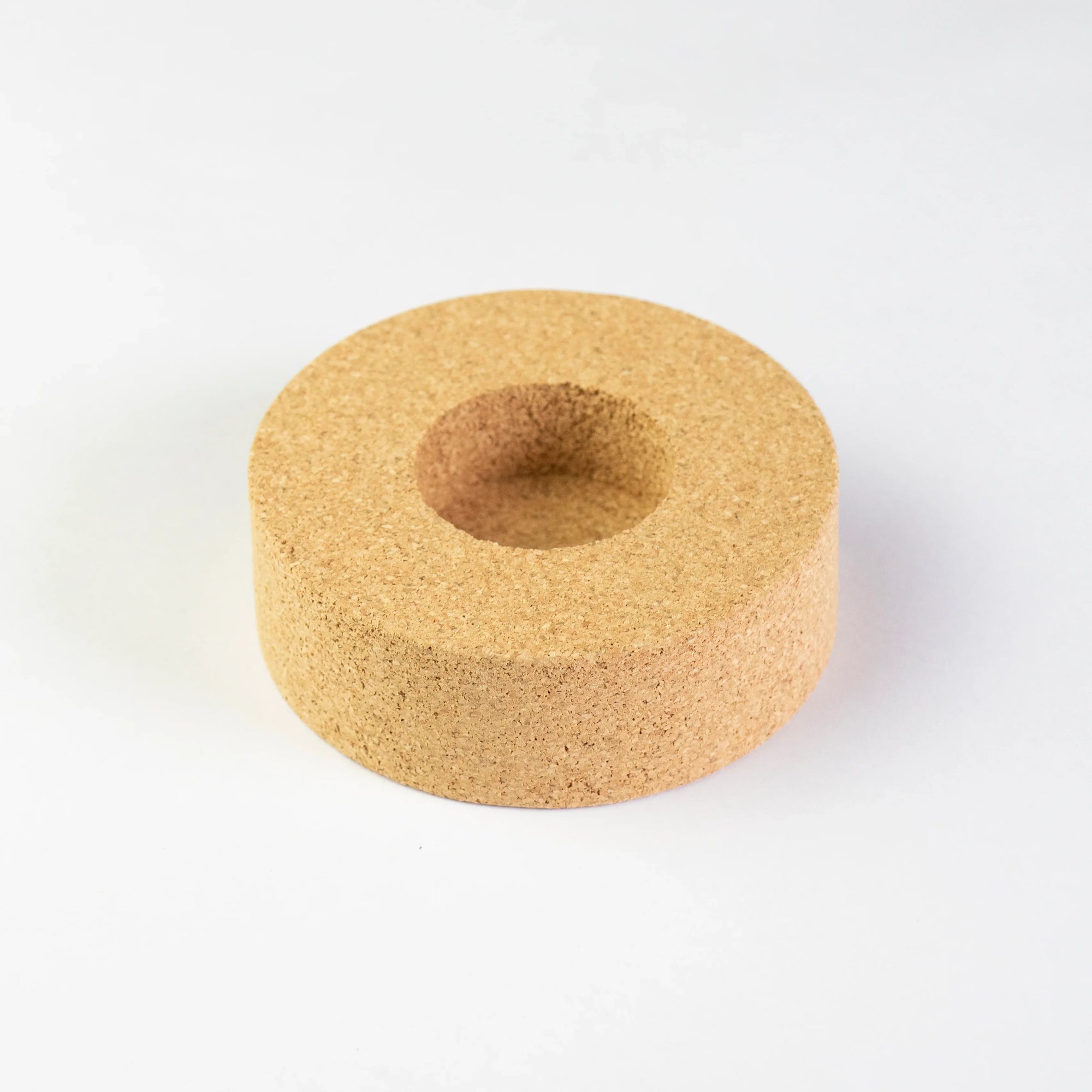 Sustainable cork tea light holder, sand range