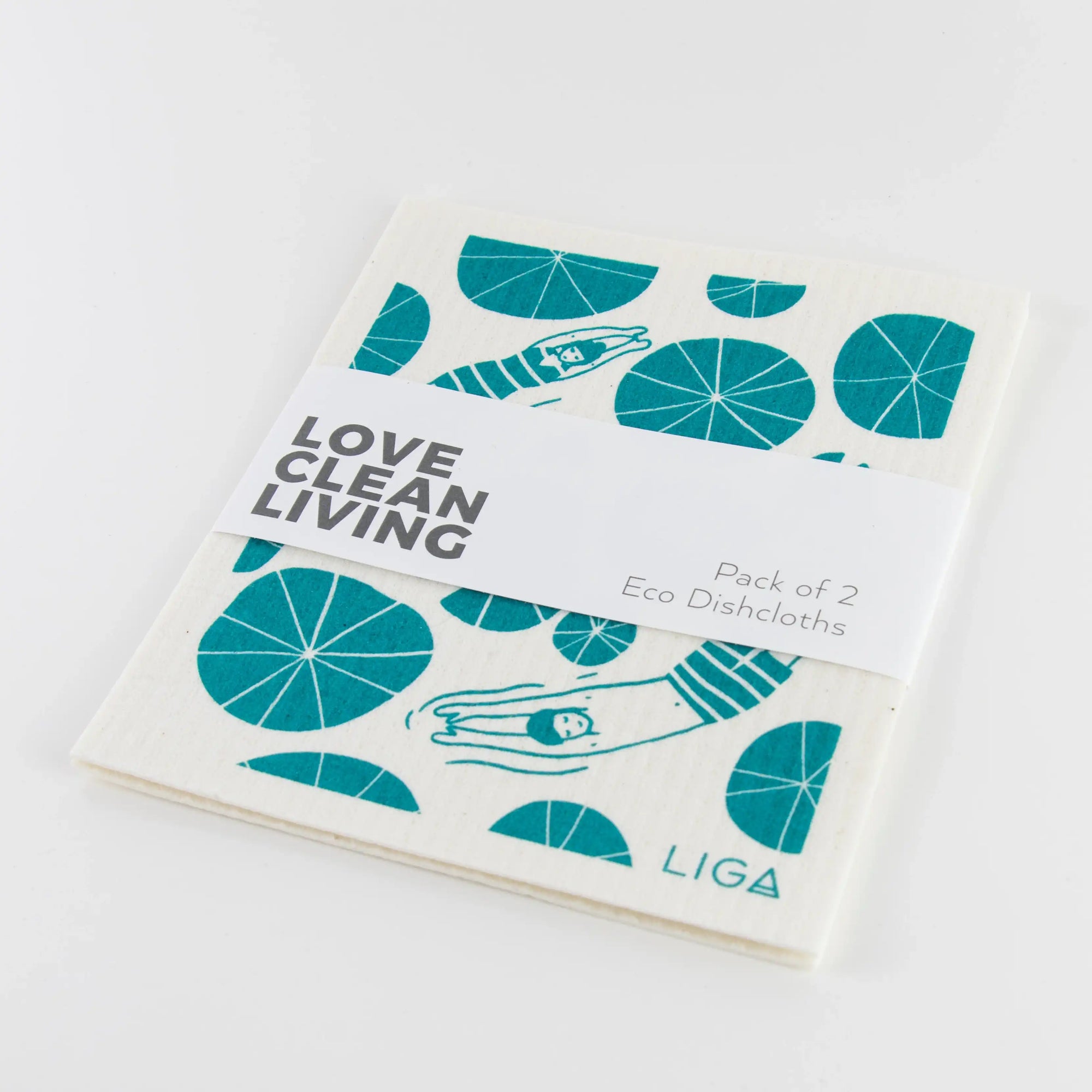 100% compostable dishcloths. Wild Swimmers & Hydrangea