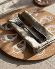 Max cork placemats with oyster design