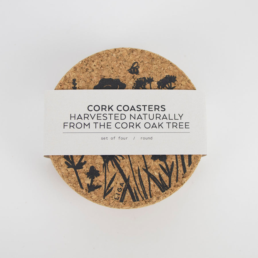 Cork Coasters | Wildflower
